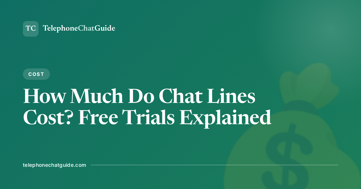 How Much Do Chat Lines Cost? Free Trials Explained